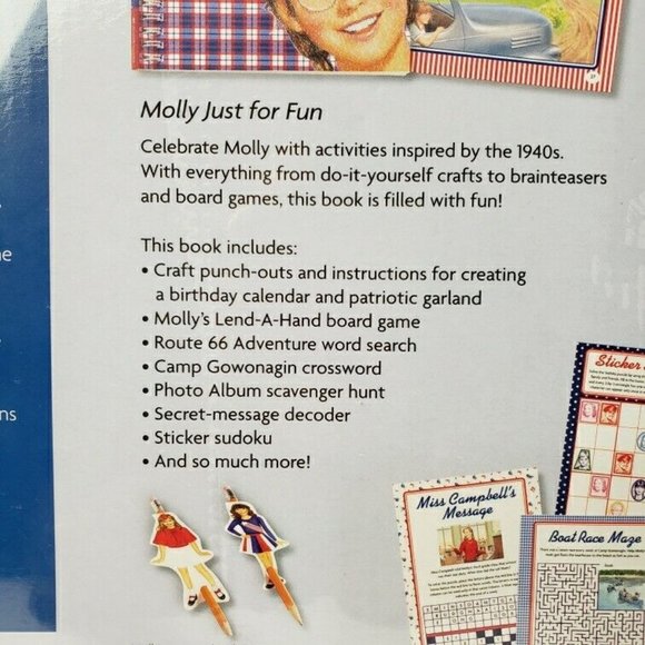 American Girl Molly's Activity Book Pack 2-in-1 Book Set Girls NEW - Picture 8 of 9